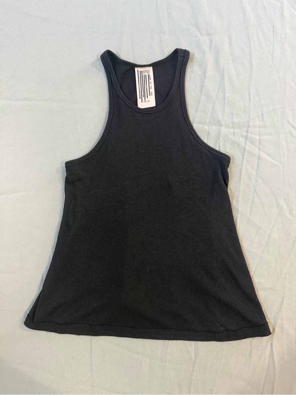 Women's Free People Black Cotton Tank Top XS